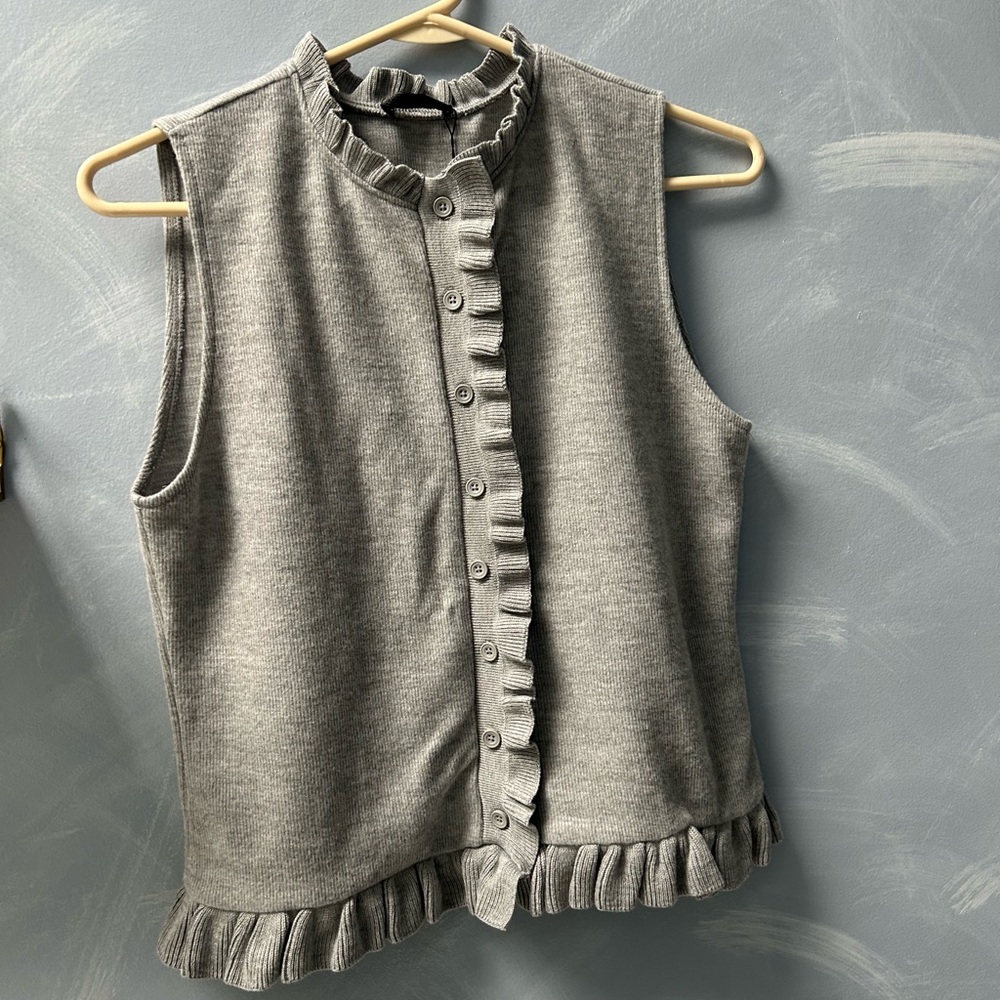 Stylish Gray Knit Top
